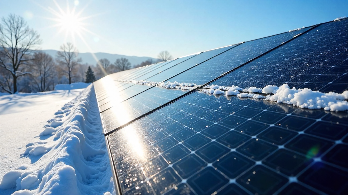 Solaranlagen im Winter: Effizienz, Stromproduktion und Herausforderungen