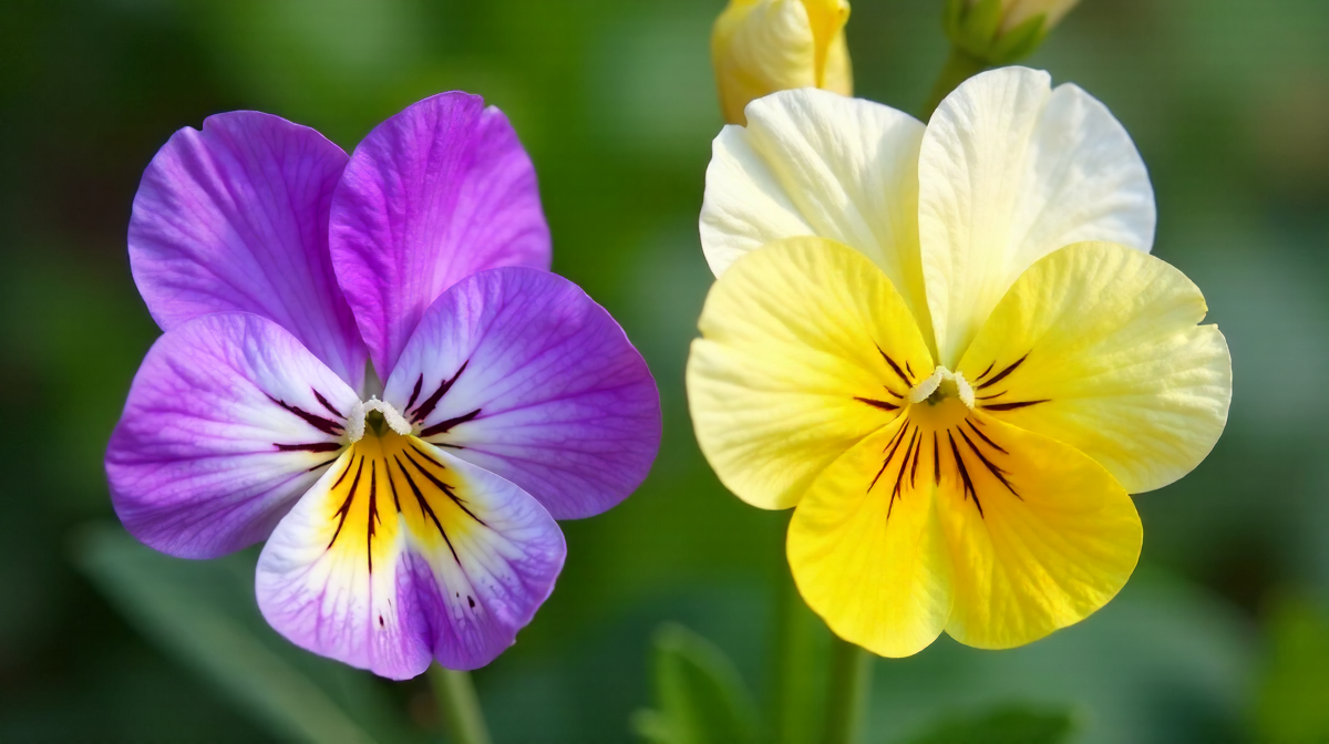 Stiefmütterchen vs. Hornveilchen: Unterschiede, Pflege und Blütenpracht
